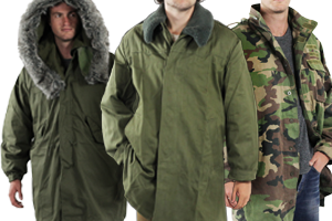 Men's Military Coats and Army Surplus Parkas