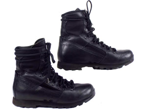 Dutch Army - Meindl - Black Leather Jungle Boots w/ Cordura - Grade 1