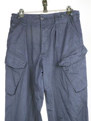 British Royal Navy Dark Blue Combat Trousers - Five pocket - DISTRESSED