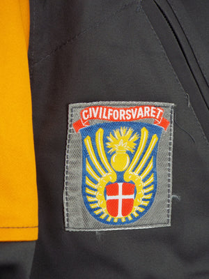 Danish Civil Defence Force (Civilforsvaret) Jacket - M84 - with orange shoulder panel