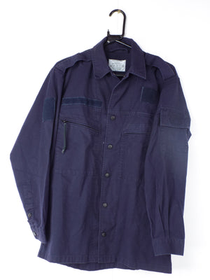 Dutch Navy - Dark Blue Heavyweight Shirt/Fatigue Jacket - Long Sleeve - Grade 1