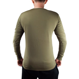 British Army - Long Sleeve Thermal Top - Light Olive - Base layer - Grade 1