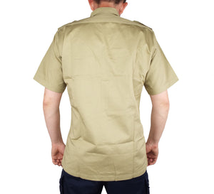 Dutch Army Vintage - Safari Tan - Heavyweight Short-sleeve Shirt - Super Grade