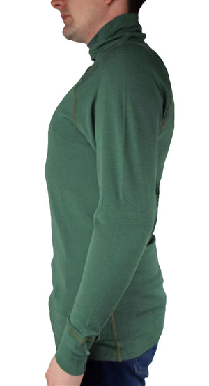 Dutch Military - Green Long-sleeve Thermal Base Layer - Roll-Neck - Grade 1