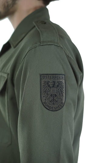 Austrian Olive Combat Army Shirt - Vintage