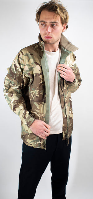 British Army Gore-Tex Jacket - Lightweight MTP Camo – Rip-Stop - DISTRESSED