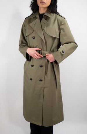 Ladies' Plus Sizes Khaki Trench Coat - Full Length – New