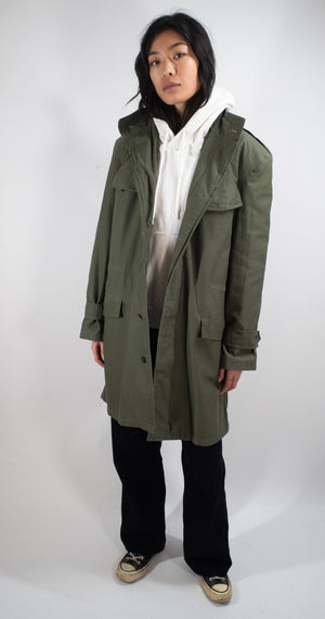Belgian Army Parka M89 Olive Coat - MOD style coat