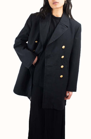 German Navy Pea Coat – Gabardine (Ladies) - buttonsup  opposite way to men's shown