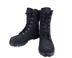 Dutch Army - Black Combat Boots - Suede - Super Grade
