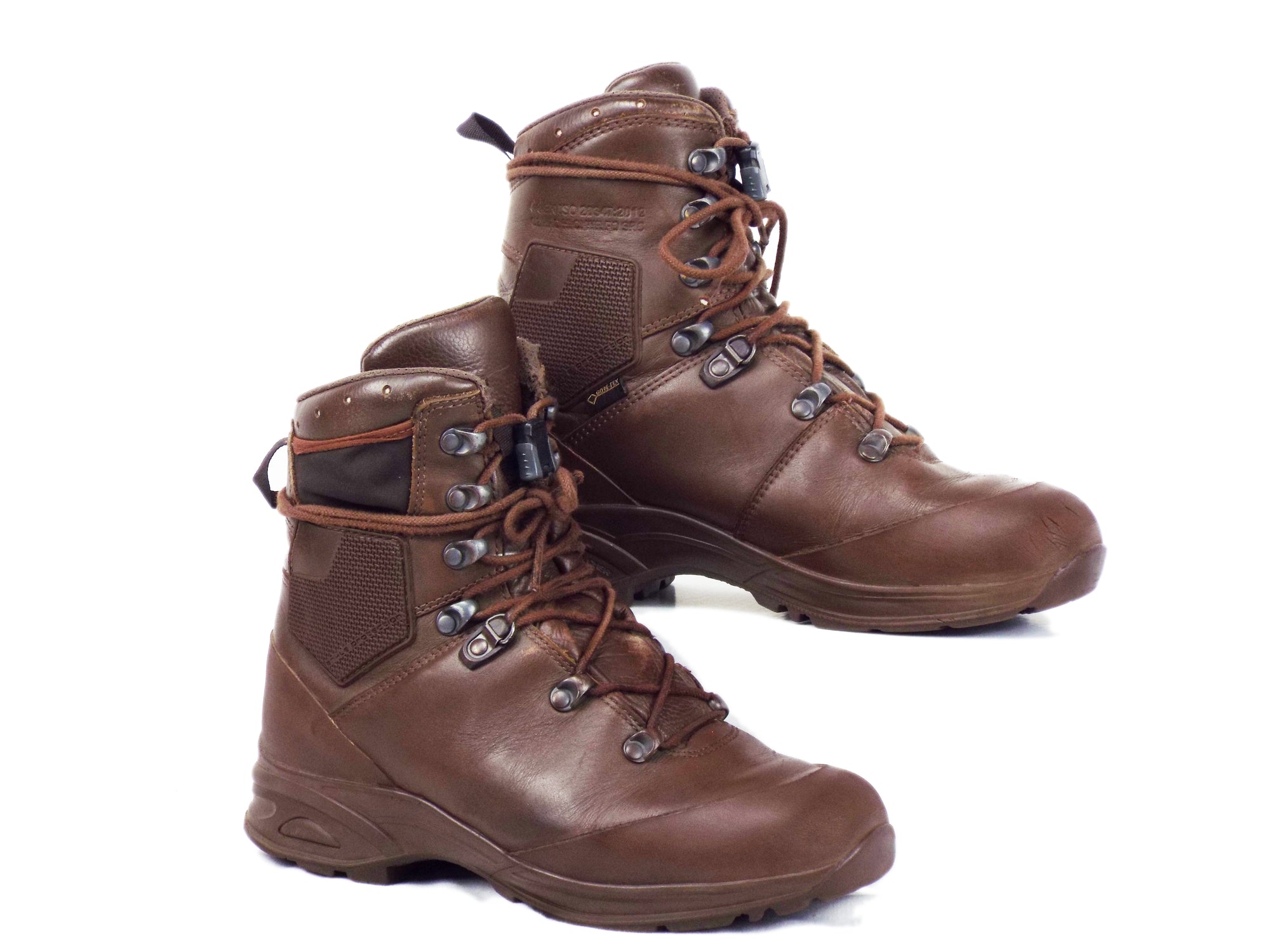British / Dutch Army Brown Boots – Haix - with elasticated side pockets - Grade 1