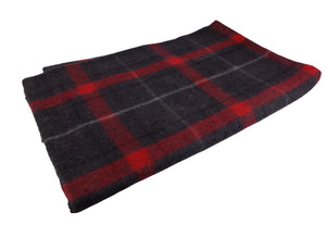 Military Grey Blanket – Tartan Style - Unissued - Mixed Colours