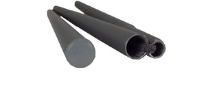 Military - Elasticated Aluminium Tent Poles - Tri-section - White Foot - Grade 1
