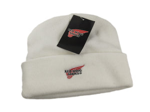 US White Beanie Hat - (Red Wing) - Unissued