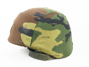 Italian Woodland Camo helmet cover - fits small Kevlar models