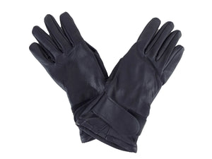 Dutch Army - Black Leather Combat Gloves - Unissued