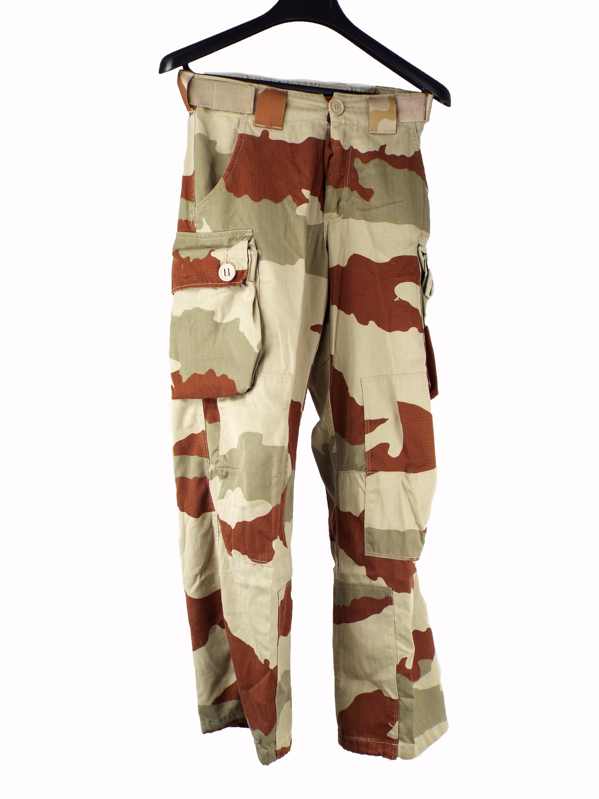 French Army CCE Desert Camo Combat Trousers - Rip-Stop Poly/Cotton - Unissued