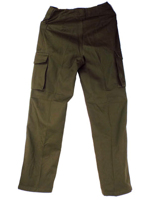 Austrian Women's Olive Green Combat Trousers - button fly - Super Grade