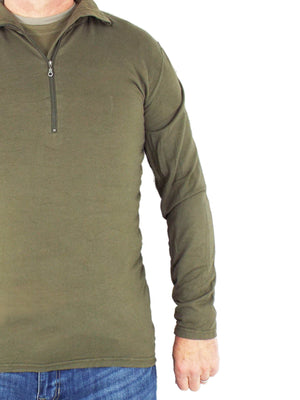 Austrian Military - Olive Green Thermal Top "Norgie" - Base Layer - DISTRESSED RANGE