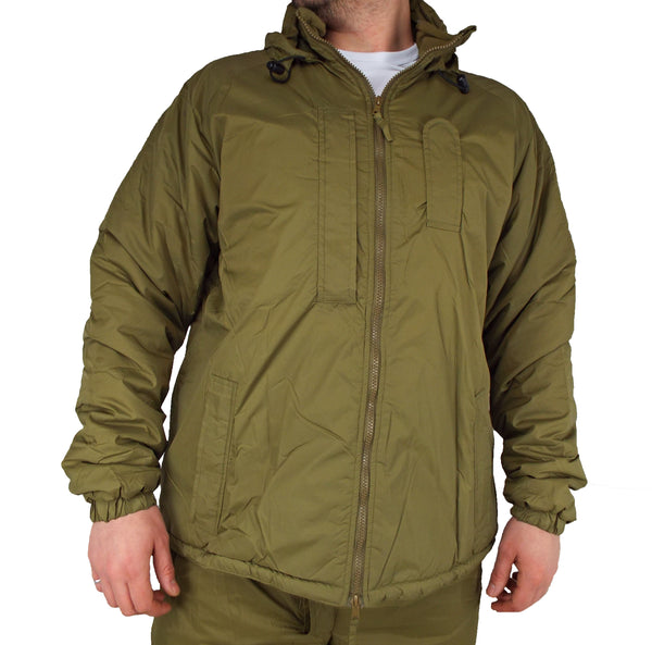 British Army - Soft Insulated PCS Jacket - full length zip front - Oli ...