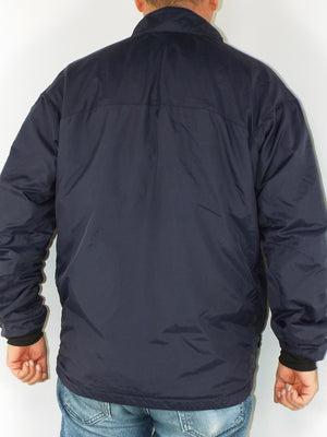 British Royal Navy Soft Insulated Jacket - Navy Blue - Carinthia branded - DISTRESSED