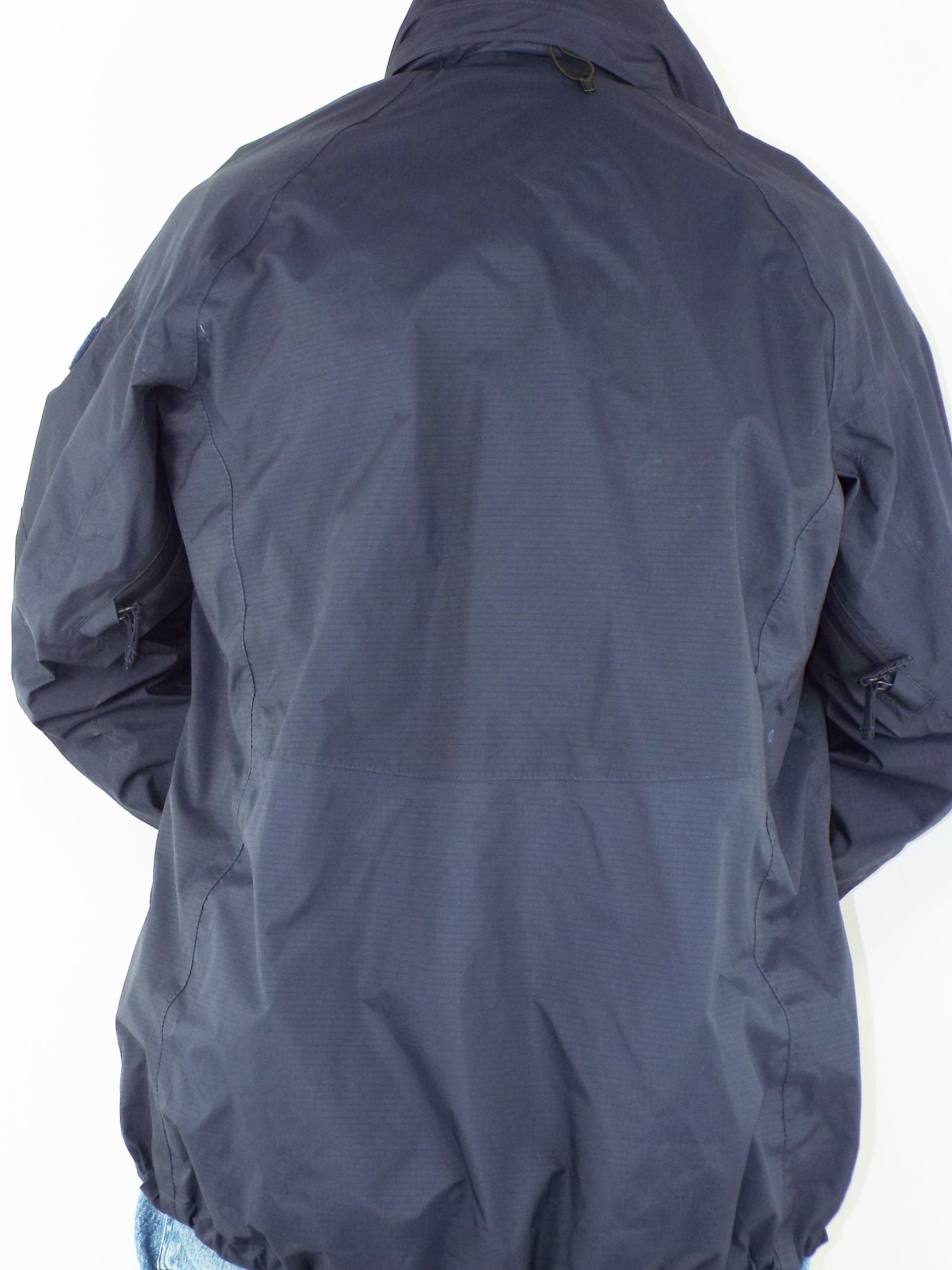 Royal Navy - Siamidis - Blue Gore-Tex Rip-Stop Jacket - With Hood - Gr ...