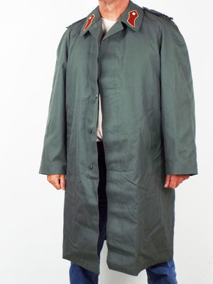 Austrian Grey Full Length Rain Coat - Gaberdine - Army Surplus