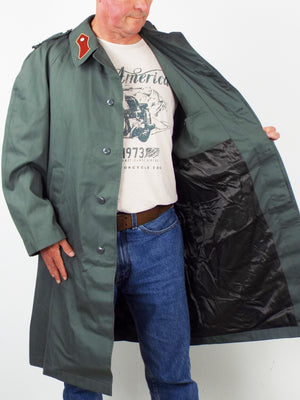 Austrian Grey Full Length Rain Coat - Gaberdine - Army Surplus