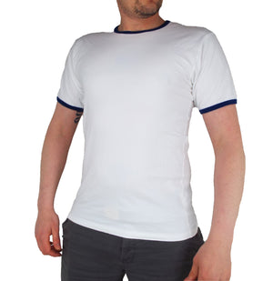 Dutch Navy - White T-Shirt with Blue Trim - Grade 1