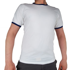 Dutch Navy - White T-Shirt with Blue Trim - Grade 1
