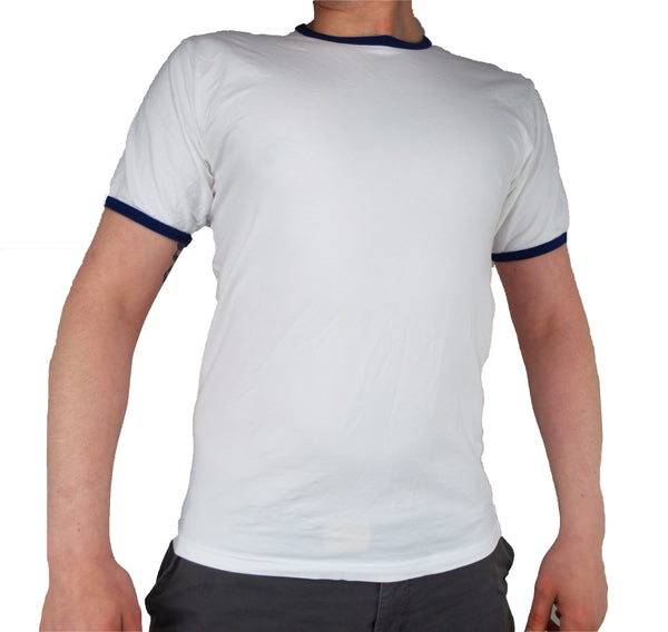 white round neck