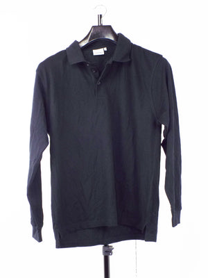 Dutch Military - Black Long Sleeve Polo Shirt - Grade 1