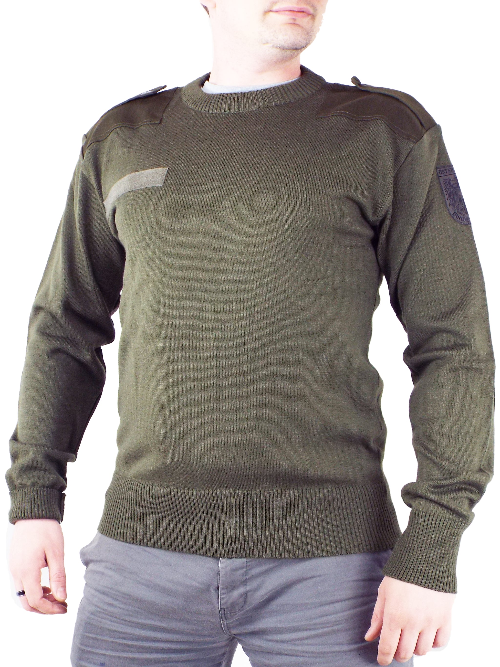 Austrian Army Olive Green Jumper - Unissued - Forces Uniform and Kit