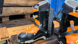 Italian Scarpa Vector Touring Ski Boots - in good condition but with two structural faults