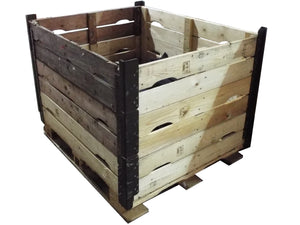 Garden storage box / Compost bin / log store - stackable heavy duty wooden crates