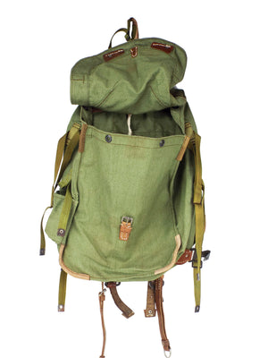 Romanian Army - Vintage 30 Litre Canvas Rucksack - Green