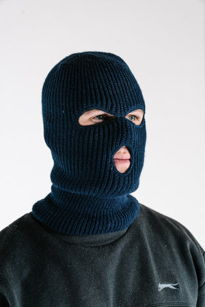 US Black and Navy Blue Balaclava