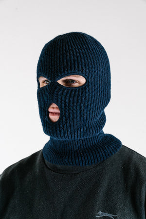 US Black and Navy Blue Balaclava