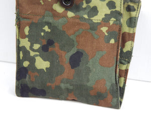 German Army - Pair of Flecktarn Camouflage Fabric Pouches  - Grade 1