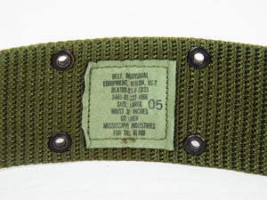 US Army - Olive Green Pistol Belt 60mm - Plastic Snap-Lock Buckle - Grade 1