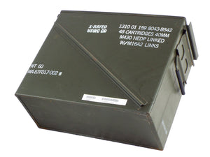 Single Ammo Box - NATO M548 Tall 40mm round box - Olive Green - Super Grade