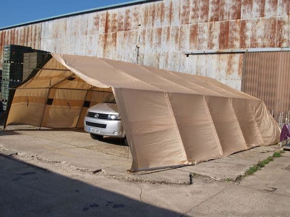 Large Military accommodation sun screen / heat shield - 11 x 10 metres area