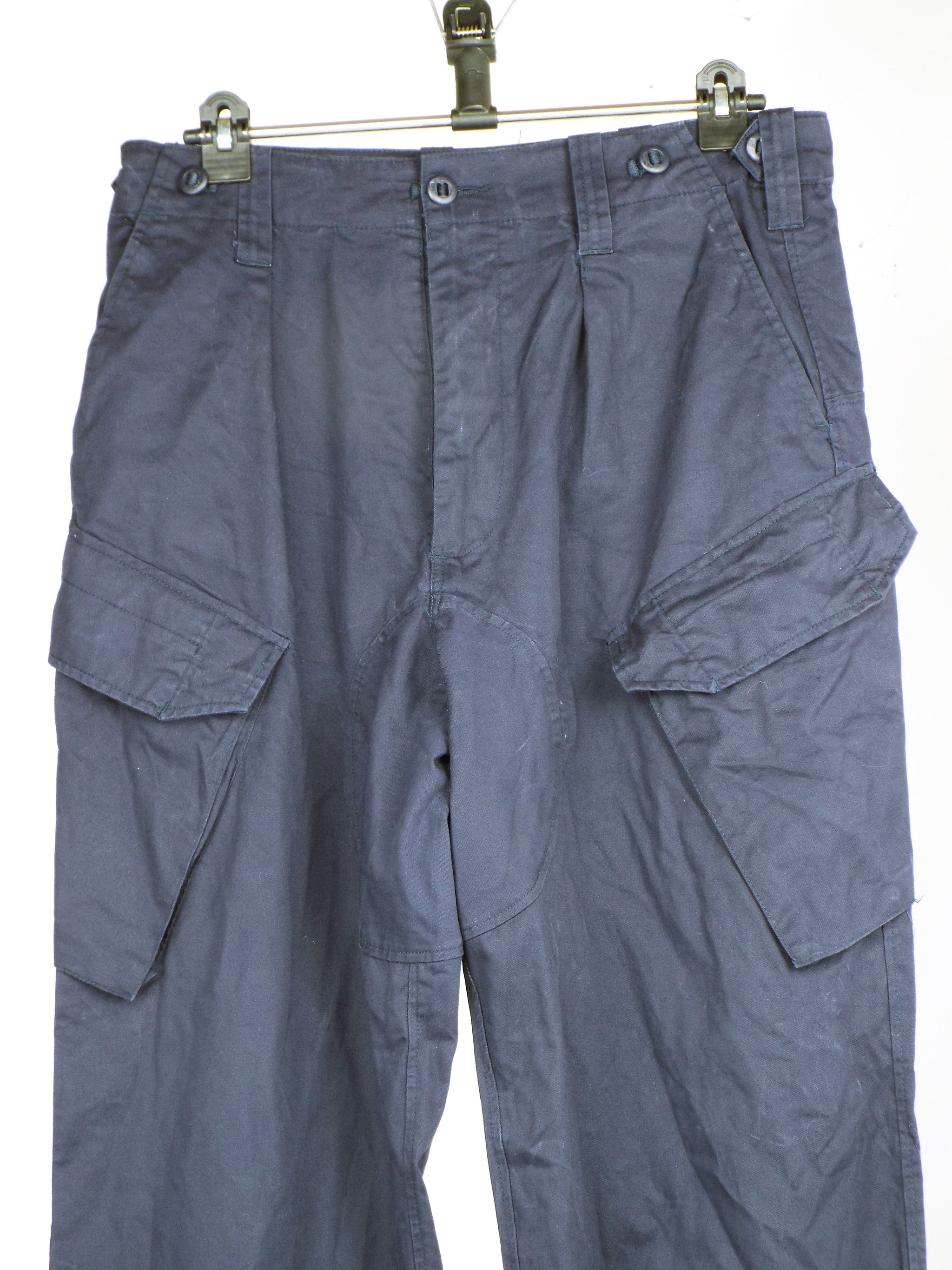 British Royal Navy Dark Blue Combat Trousers - Five pocket - DISTRESSE ...