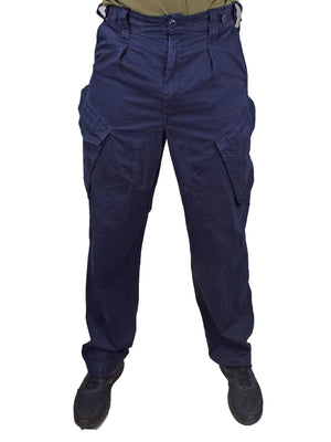 British Royal Navy Dark Blue Combat Trousers - Five pocket - DISTRESSE -  Forces Uniform and Kit