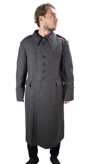 Grey Wool Greatcoat - Vintage Eastern Bloc era
