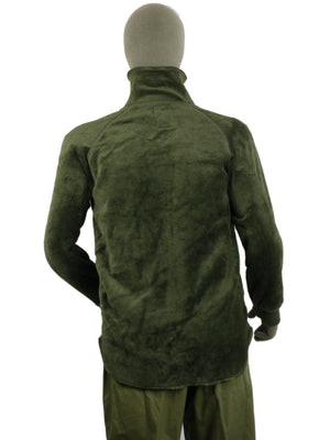 Dutch bottle green fleece - synthetic fur inside and out