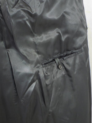 Dutch Black Wool Greatcoat - black anchor buttons - Super Grade