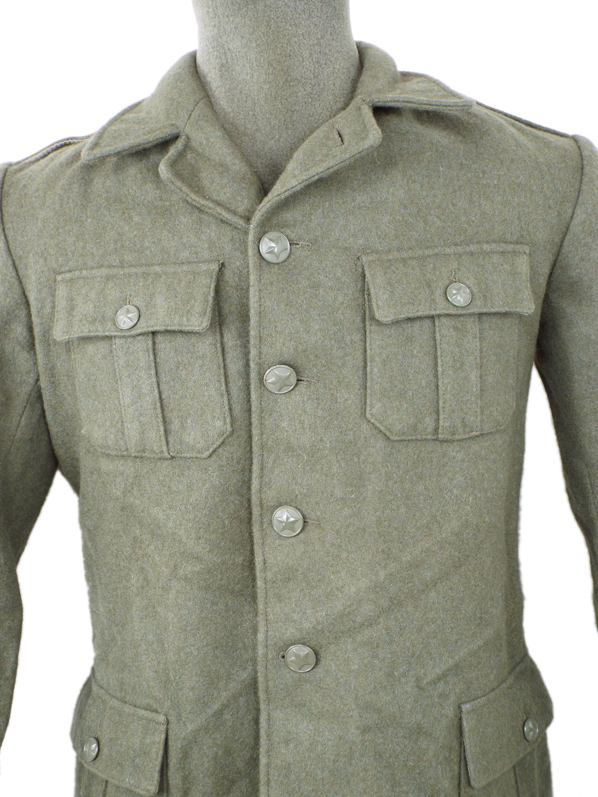 Yugoslavian Military Grey Wool Short Jacket