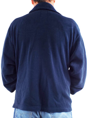 French Dark Blue Fleece - zip front
