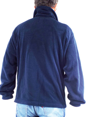French Dark Blue Fleece - zip front